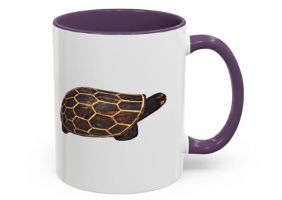 Turtle Print Accent Coffee Mug