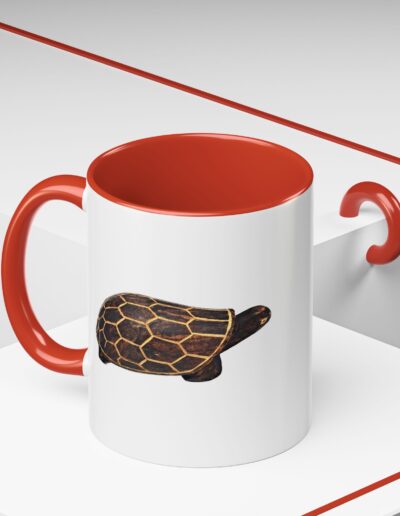 Turtle Print Accent Coffee Mug