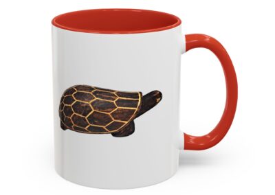 Turtle Print Accent Coffee Mug