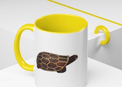 Turtle Print Accent Coffee Mug