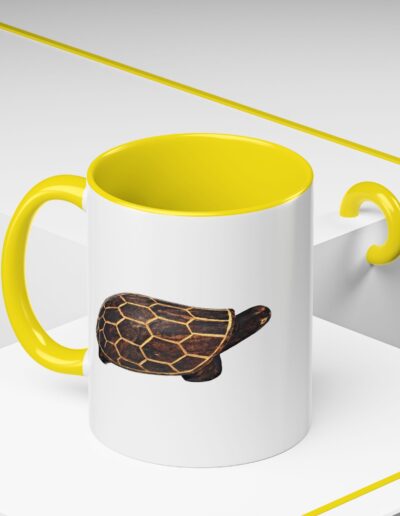 Turtle Print Accent Coffee Mug