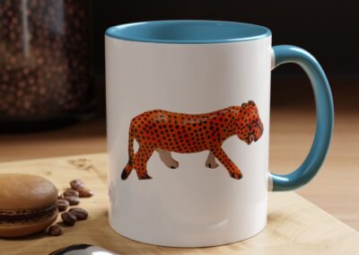 Vibrant Leopard Print Coffee Mug