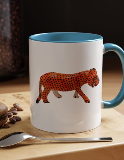 Vibrant Leopard Print Coffee Mug