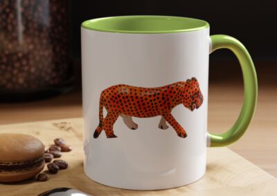 Vibrant Leopard Print Coffee Mug