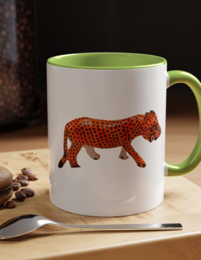 Vibrant Leopard Print Coffee Mug