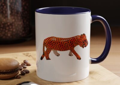 Vibrant Leopard Print Coffee Mug