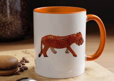 Vibrant Leopard Print Coffee Mug