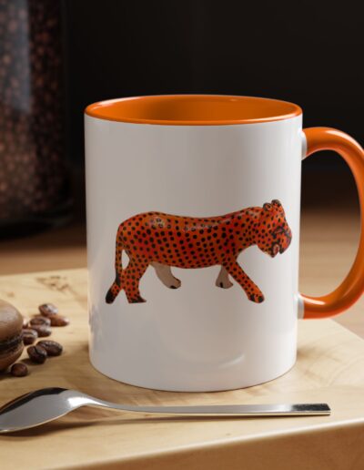 Vibrant Leopard Print Coffee Mug