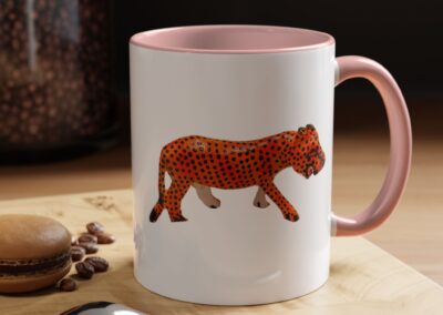 Vibrant Leopard Print Coffee Mug