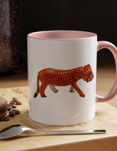 Vibrant Leopard Print Coffee Mug