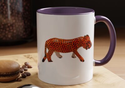 Vibrant Leopard Print Coffee Mug