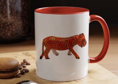 Vibrant Leopard Print Coffee Mug