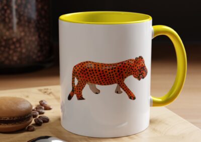 Vibrant Leopard Print Coffee Mug