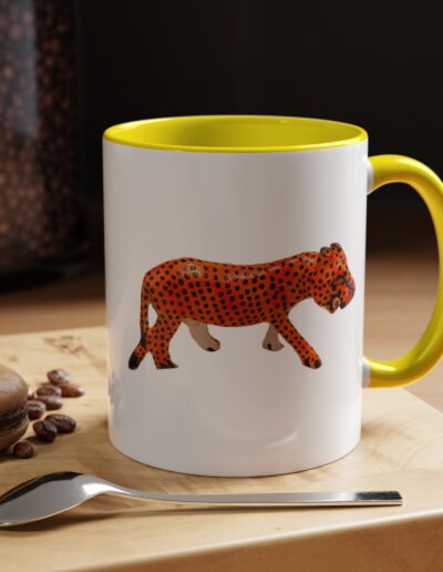Vibrant Leopard Print Coffee Mug