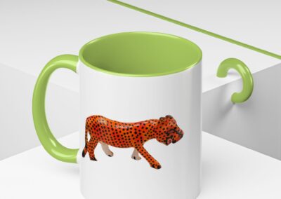 Vibrant Leopard Print Coffee Mug