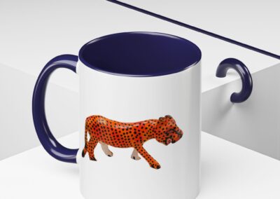 Vibrant Leopard Print Coffee Mug