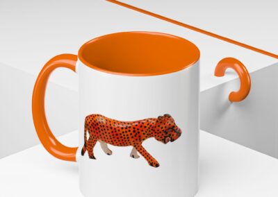 Vibrant Leopard Print Coffee Mug