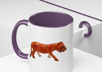 Vibrant Leopard Print Coffee Mug