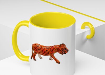 Vibrant Leopard Print Coffee Mug