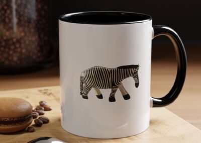 Zebra Print Accent Coffee Mug