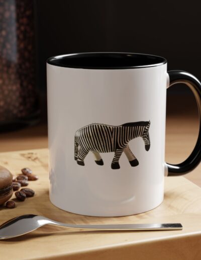 Zebra Print Accent Coffee Mug