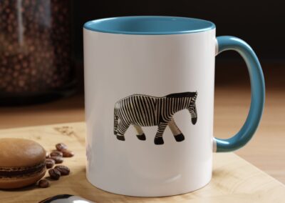 Zebra Print Accent Coffee Mug