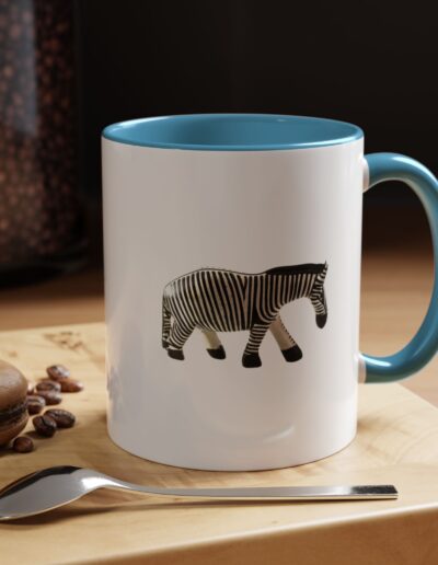 Zebra Print Accent Coffee Mug