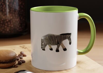 Zebra Print Accent Coffee Mug