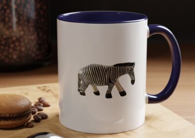 Zebra Print Accent Coffee Mug