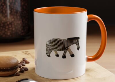 Zebra Print Accent Coffee Mug