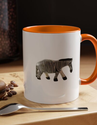 Zebra Print Accent Coffee Mug