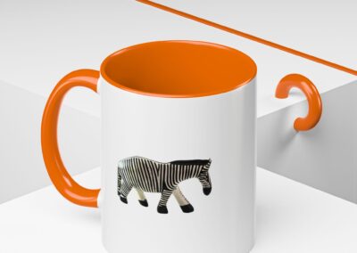 Zebra Print Accent Coffee Mug