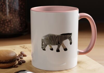 Zebra Print Accent Coffee Mug