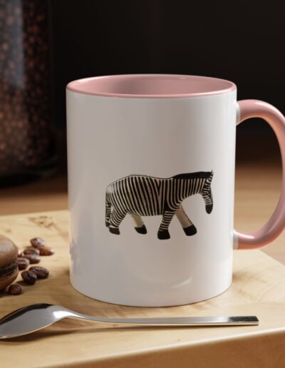 Zebra Print Accent Coffee Mug