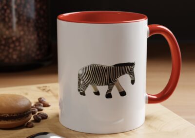 Zebra Print Accent Coffee Mug