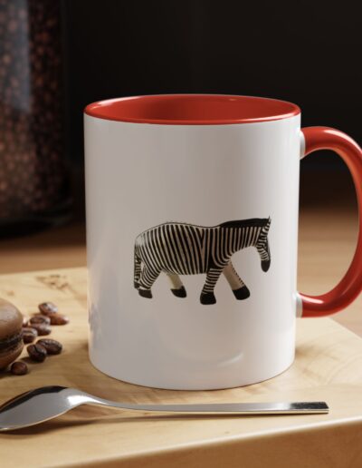 Zebra Print Accent Coffee Mug