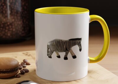 Zebra Print Accent Coffee Mug