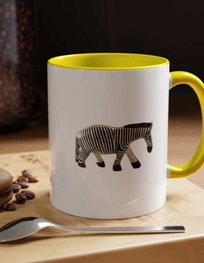 Zebra Print Accent Coffee Mug