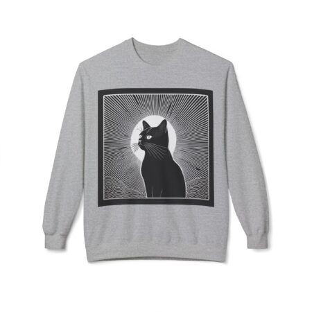 Black Cat Graphic Crewneck Sweatshirt