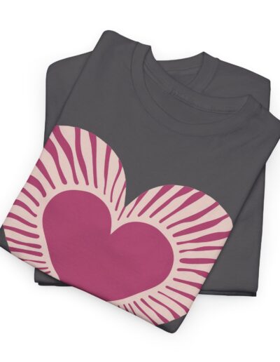 Love Heart Unisex Cotton T-Shirt