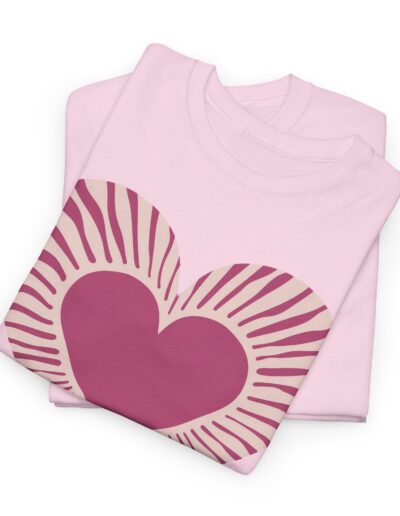 Love Heart Unisex Cotton T-Shirt