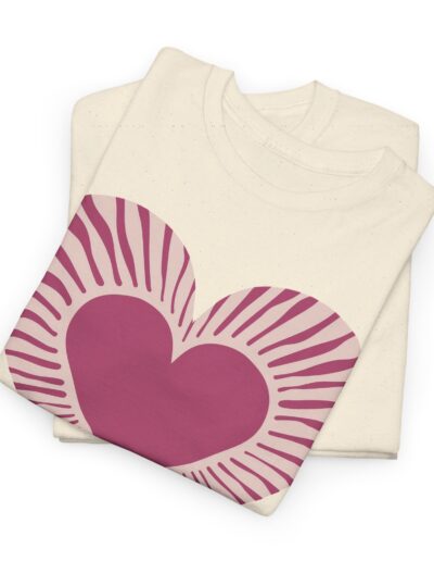 Love Heart Unisex Cotton T-Shirt