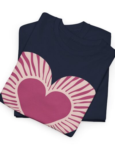 Love Heart Unisex Cotton T-Shirt