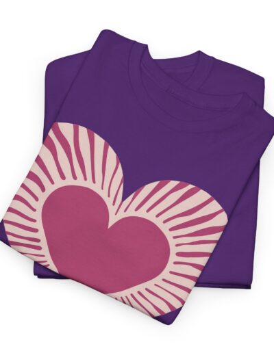 Love Heart Unisex Cotton T-Shirt