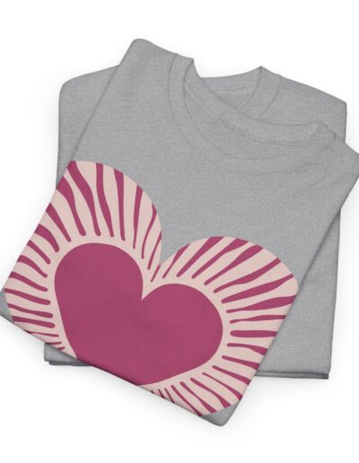 Love Heart Unisex Cotton T-Shirt