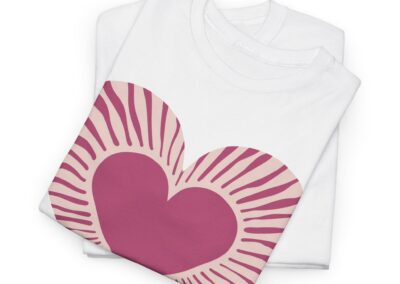Love Heart Unisex Cotton T-Shirt