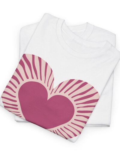 Love Heart Unisex Cotton T-Shirt