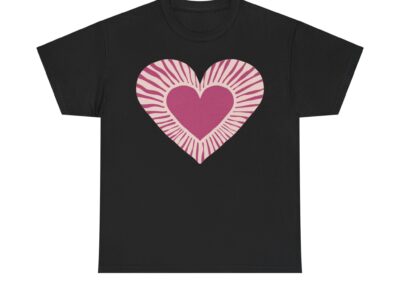 Love Heart Unisex Cotton T-Shirt