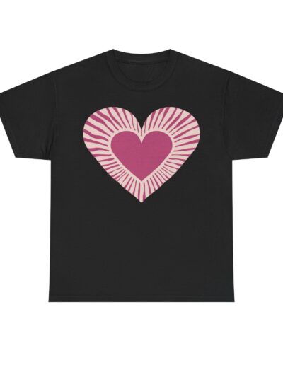 Love Heart Unisex Cotton T-Shirt