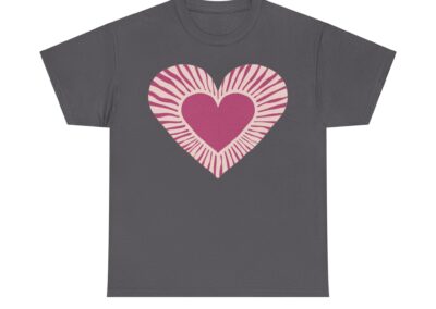 Love Heart Unisex Cotton T-Shirt